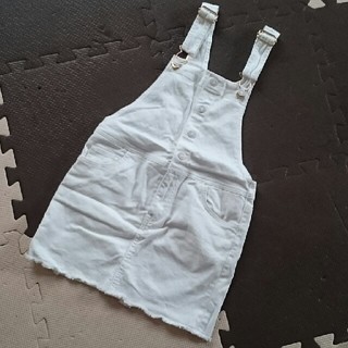 エイチアンドエム(H&M)の【USED】H&M 120センチ ホワイト デニムスカート(スカート)