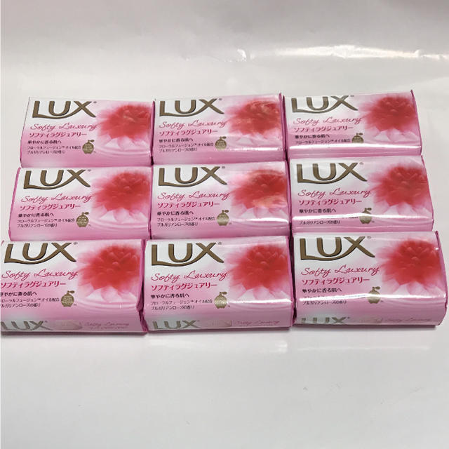 LUX(ラックス)のLUX ラックス石鹸 ブルガリアンローズの香り 82g✖️9個セット コスメ/美容のボディケア(ボディソープ/石鹸)の商品写真