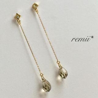 ブラックダイヤモンドピアス✴︎イヤリング(ピアス)