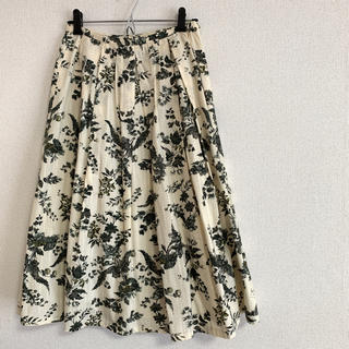 ロイスクレヨン(Lois CRAYON)のロイスクレヨン 草花柄 コットンスカート Mサイズ(ひざ丈スカート)