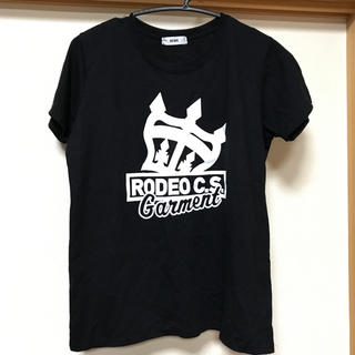 ロデオクラウンズ(RODEO CROWNS)のロデオ rodeo crowns Tシャツ 黒 ブラック size free(Tシャツ(半袖/袖なし))