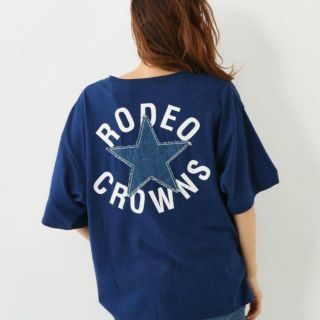 ロデオクラウンズワイドボウル(RODEO CROWNS WIDE BOWL)のRODEO  アメリカ国旗デザインTシャツ(Tシャツ(半袖/袖なし))