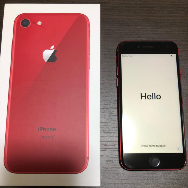 iPhone8 64GB SIMフリー 赤(RED)スマートフォン/携帯電話
