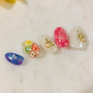 かき氷ネイル チップ ジェル 