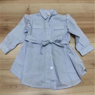 エフオーキッズ(F.O.KIDS)の※はっち様 専用※ 美品 アプレレクール シャツワンピース ストライプ柄 夏物(ワンピース)