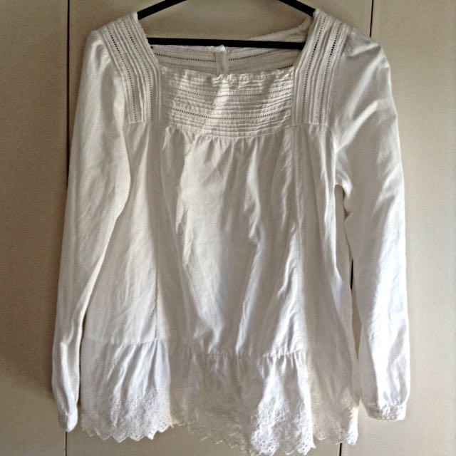 SM2(サマンサモスモス)のゆうこ様専用 白いブラウス レディースのトップス(Tシャツ(長袖/七分))の商品写真