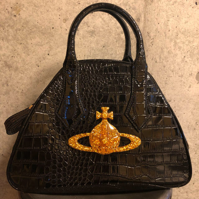 Viviennewestwood ヤスミンバッグ エナメル クロコ型押し