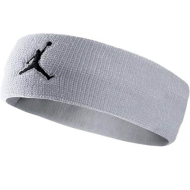 NIKE(ナイキ)の新品 NIKE jordan basketball head band グレー レディースのヘアアクセサリー(ヘアバンド)の商品写真