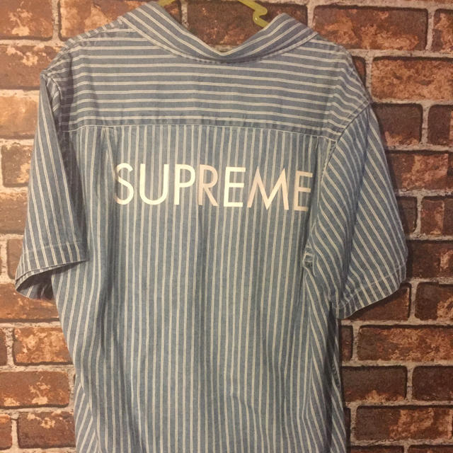Supreme Stripe Denim shirt tシャツ