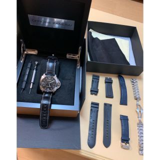 オフィチーネパネライ(OFFICINE PANERAI)の正規品 PANERAI オフィチーネ パネライ pam00312 換えベルト多数(腕時計(アナログ))