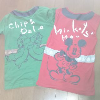 ベルメゾン(ベルメゾン)のチップ&デール、ミッキーマウスTシャツペア(Tシャツ(半袖/袖なし))