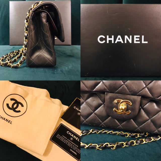 CHANEL(シャネル)のCHANEL ❤️✨ ダブルチェーン マトラッセ ラムスキン レディースのバッグ(ハンドバッグ)の商品写真