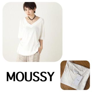 マウジー(moussy)のMOUSSY カットソー(Tシャツ(半袖/袖なし))