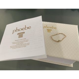 フィービィー(phoebe)のPhoebe 【K10】カラーストーンチェーンリング(リング(指輪))