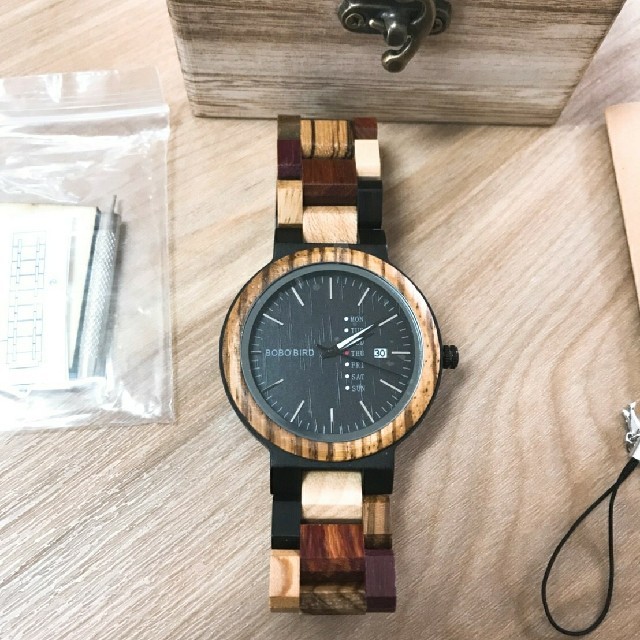 ボボバード　エル･コロリード　ウッドウォッチ　速達レターパック発送 メンズの時計(腕時計(アナログ))の商品写真