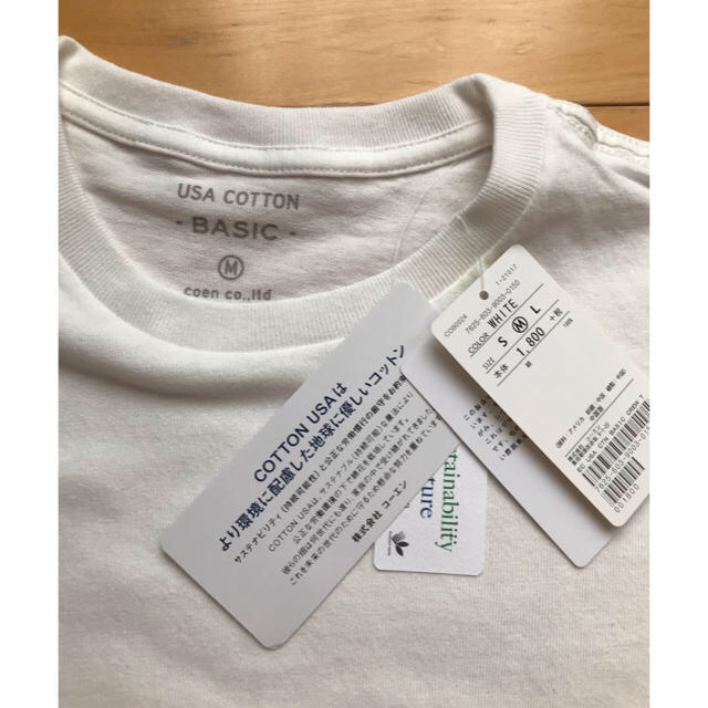 coen(コーエン)のUSAコットン Tシャツ レディースのトップス(Tシャツ(半袖/袖なし))の商品写真
