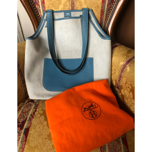 SALE‼️HERMES エルメス ジャルディニエ ブルージーン×トワルアッシュ