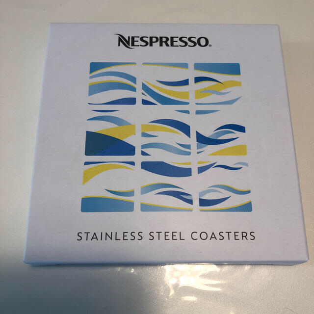 Nestle(ネスレ)のネスプレッソ ステンレスコースター ラウンド２個セット インテリア/住まい/日用品のキッチン/食器(テーブル用品)の商品写真