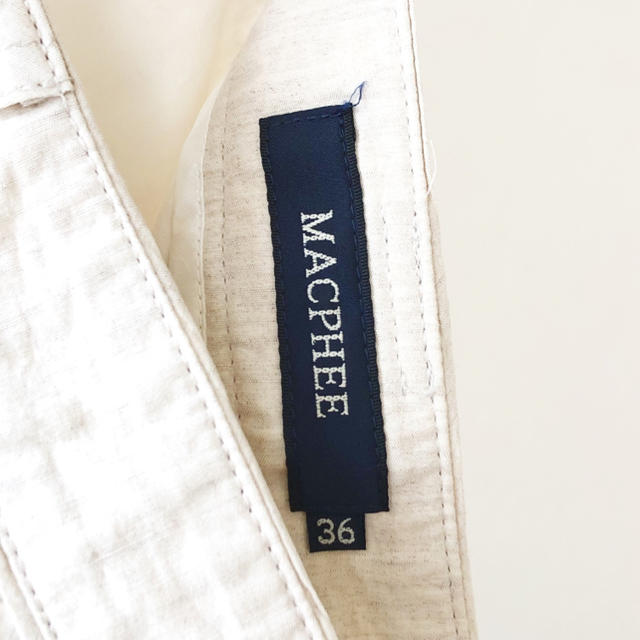 MACPHEE(マカフィー)の(70% OFF) MACPHEE 麻混 ひざ丈スカート レディースのスカート(ひざ丈スカート)の商品写真