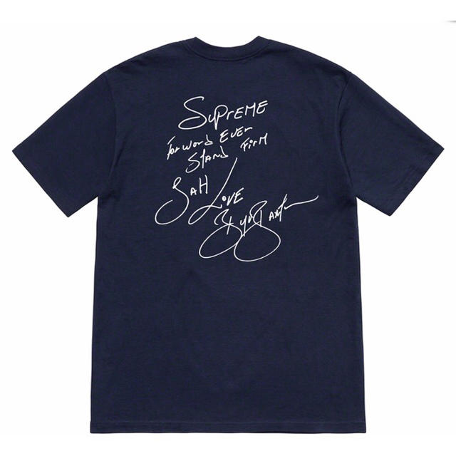 Supreme Buju Banton Navy Tee L - Tシャツ/カットソー(半袖/袖なし)