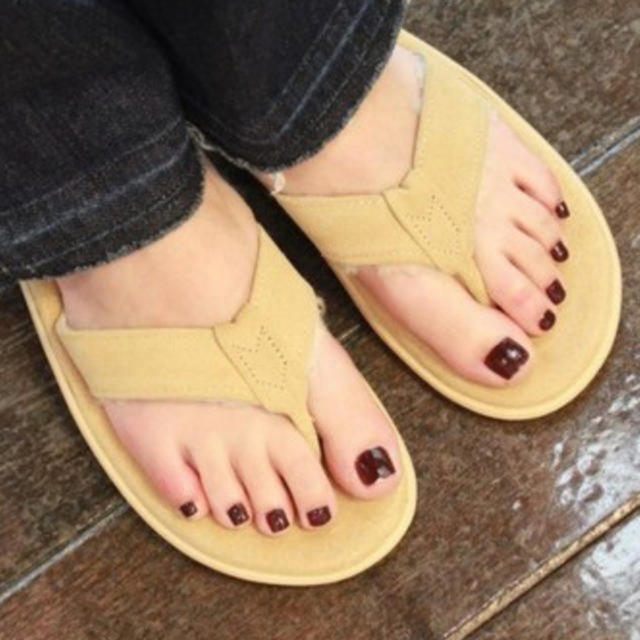 ISLAND SLIPPER(アイランドスリッパ)の(5) ISLAND SLIPPER PALO / MOUTON CAMEL レディースの靴/シューズ(サンダル)の商品写真