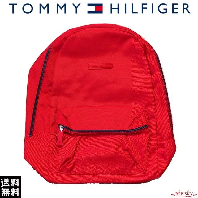 TOMMY HILFIGER(トミーヒルフィガー)の【☆存在感あり★】Tommy Hilfiger バックパック ~ RED ~♪♪ メンズのバッグ(バッグパック/リュック)の商品写真