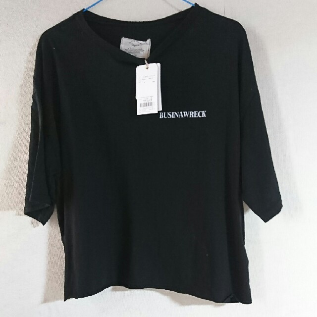 Ungrid(アングリッド)のアングリッド バックプリントイーグルTシャツ 黒 新品未使用 レディースのトップス(Tシャツ(半袖/袖なし))の商品写真