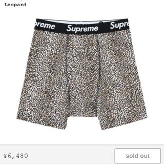 シュプリーム(Supreme)のシュプリーム  レオパード ボクサーパンツ(ボクサーパンツ)