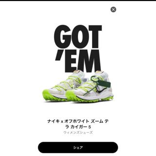 オフホワイト(OFF-WHITE)の【ジェームス様専用】Off-White x Nike(スニーカー)