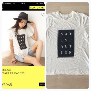 マウジー(moussy)のMOUSSYプリントT(Tシャツ(半袖/袖なし))