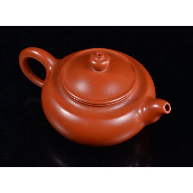 中国　紫砂　朱泥　急須　茶壷　在銘　N　R1286