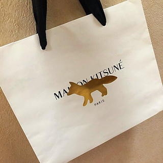 日本に メゾンキツネ MAISON ショッパー 紙袋 KITSUNE ショップ袋