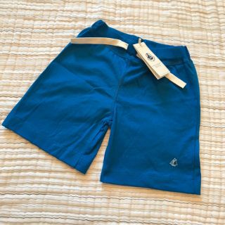 プチバトー(PETIT BATEAU)の☆プチバトー 19SS セール☆コットンショートパンツ ブルー 6a(パンツ/スパッツ)