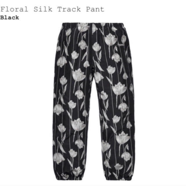 Supreme Floral Silk Track Pant black