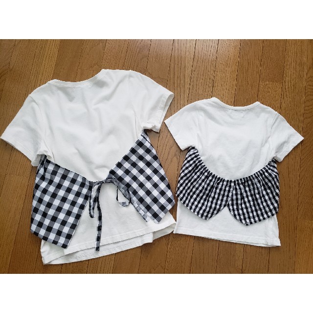 ビスチェ風Tシャツ　親子コーデ❤️ キッズ/ベビー/マタニティのキッズ服女の子用(90cm~)(Tシャツ/カットソー)の商品写真