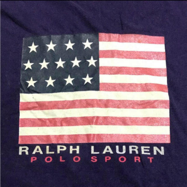 Ralph Lauren(ラルフローレン)のPOLO RALPH LAUREN 希少 星条旗 90s‼️早い者勝ち‼️ メンズのトップス(Tシャツ/カットソー(半袖/袖なし))の商品写真