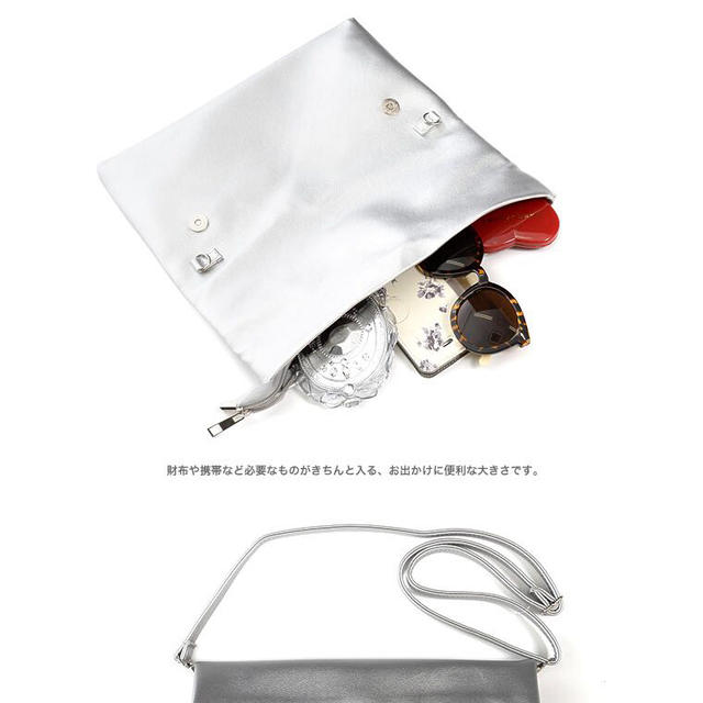 GALSTAR(ギャルスター)の二つ折りフェイクレザークラッチバッグ レディースのバッグ(クラッチバッグ)の商品写真