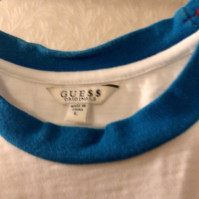 GUESS(ゲス)の早い者勝ち ゲス 霜降り ヘザー リネン 麻  レディースのトップス(Tシャツ(半袖/袖なし))の商品写真