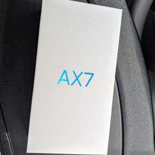 アンドロイド(ANDROID)のほぼ新品未使用 AX7 OPPO ブルー(スマートフォン本体)