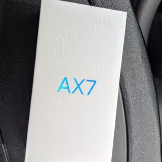 アンドロイド(ANDROID)のほぼ新品未使用 AX7 OPPO ゴールド(スマートフォン本体)