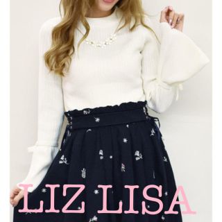 リズリサ(LIZ LISA)の72 訳あり！1点限り♡フレアスリーブリブニット LIZ LISA 新品(カットソー(長袖/七分))