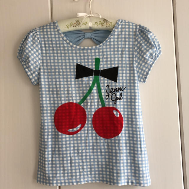 JENNI(ジェニィ)のJENNI♥︎150♥︎ギンガムチェックTシャツ キッズ/ベビー/マタニティのキッズ服女の子用(90cm~)(Tシャツ/カットソー)の商品写真