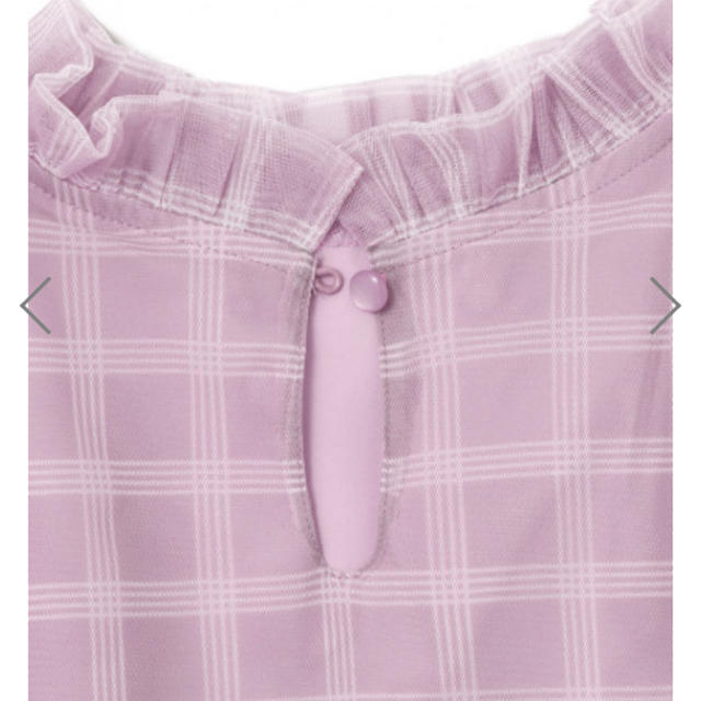 GRL(グレイル)のグレイル★チェックチュールトップス レディースのトップス(シャツ/ブラウス(半袖/袖なし))の商品写真