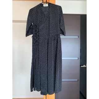 ビームスボーイ(BEAMS BOY)の●専用●美品 BEAMS BOY / ドット柄 カシュクール ワンピース(ロングワンピース/マキシワンピース)