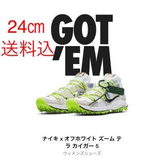 ナイキ(NIKE)のナイキ オフホワイト ズーム テラ カイガー5(スニーカー)