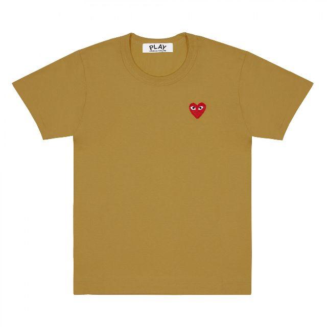 PLAYコムデギャルソン メンズ カラーシリーズ Tシャツ OLIVE /XXL