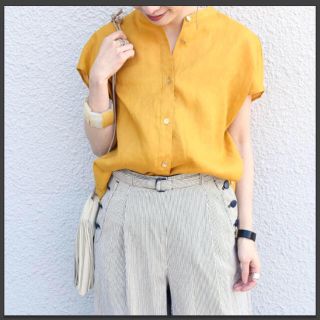 シップスフォーウィメン(SHIPS for women)のタグ付き未使用 今季19SS 完売品 3WAYテレデランリネンブラウス(シャツ/ブラウス(半袖/袖なし))