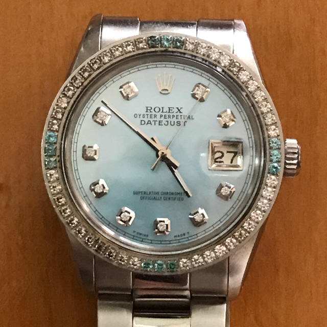 ROLEX(ロレックス)の専用☆ロレックスデイトジャスト☆アイスブルー メンズの時計(その他)の商品写真