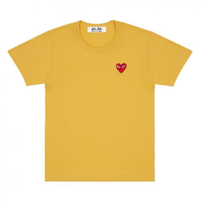 COMME des GARCONS(コムデギャルソン)のPLAYコムデギャルソン メンズ カラーシリーズ Tシャツ YEL / XL メンズのトップス(Tシャツ/カットソー(半袖/袖なし))の商品写真