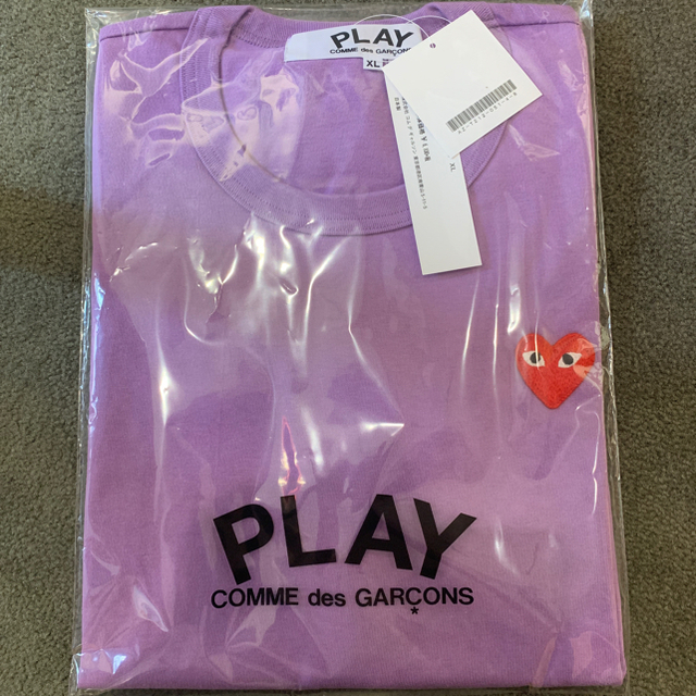 COMME des GARCONS(コムデギャルソン)のPLAYコムデギャルソン メンズ カラーシリーズ Tシャツ PUR / XL メンズのトップス(Tシャツ/カットソー(半袖/袖なし))の商品写真